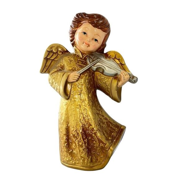 Vintage Christmas Angel Homco Japan Paper maché. Great Condition 9” MCM Holiday - Picture 1 of 4